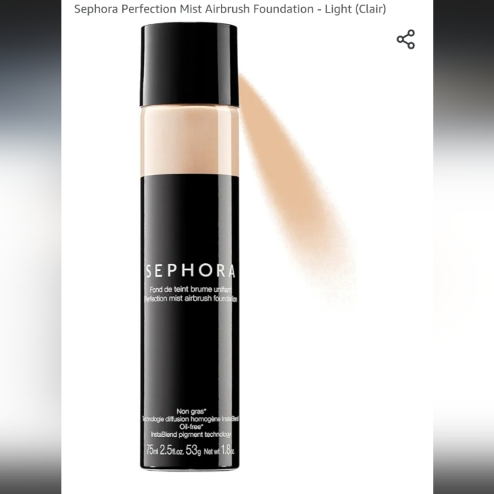 - Sephora Perfection Mist Foundation Clair light